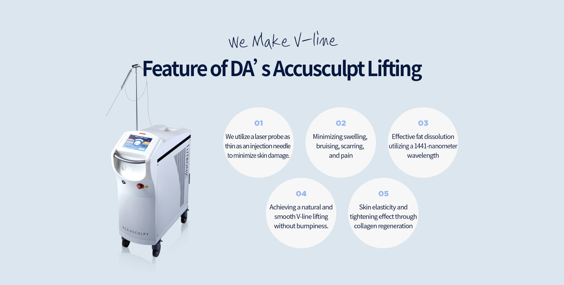 Feature of DA’s Accusculpt Lifting