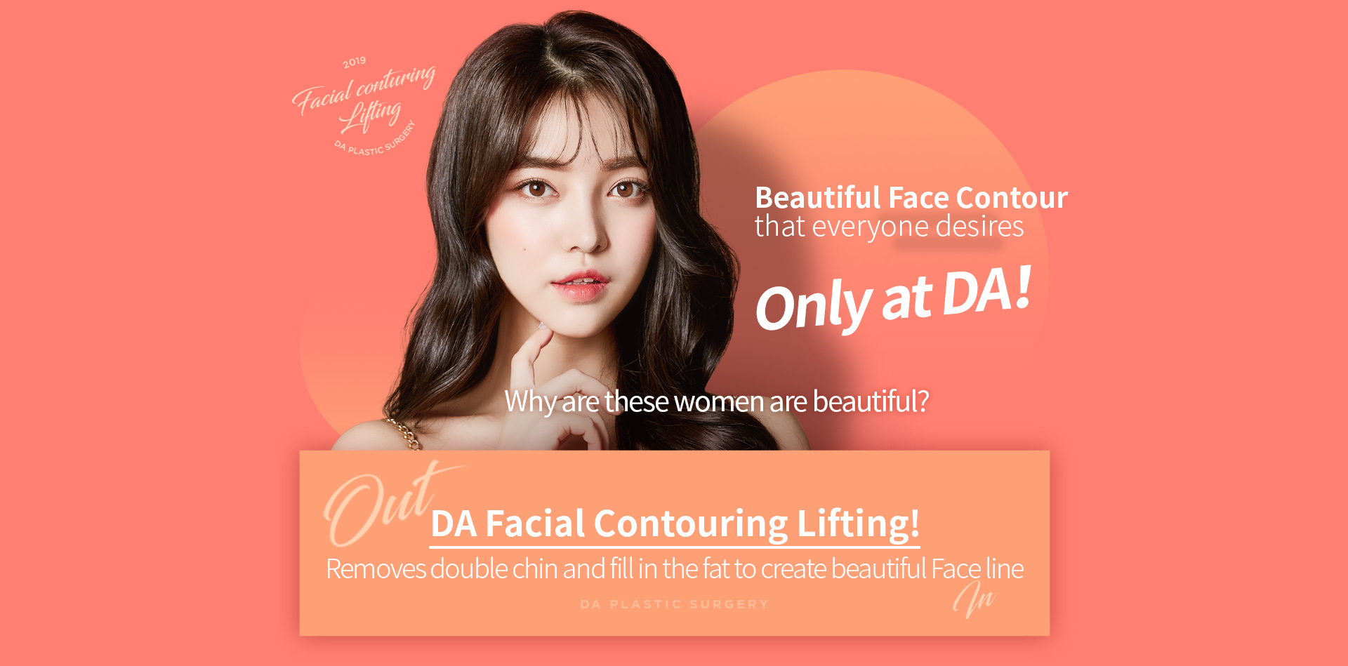DA Facial Contouring Lifting! Removes double chin and fill in the fat to create beautiful Face line
