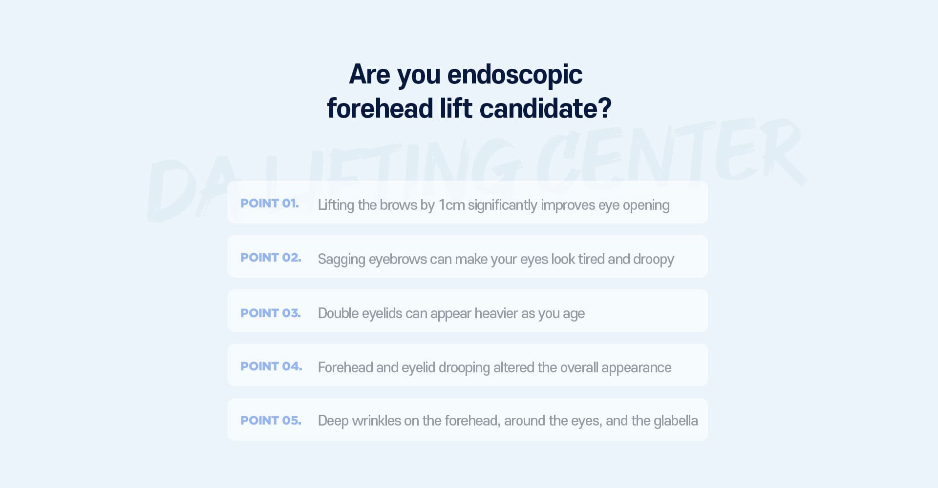 DA Endoscopic Forehead Lift